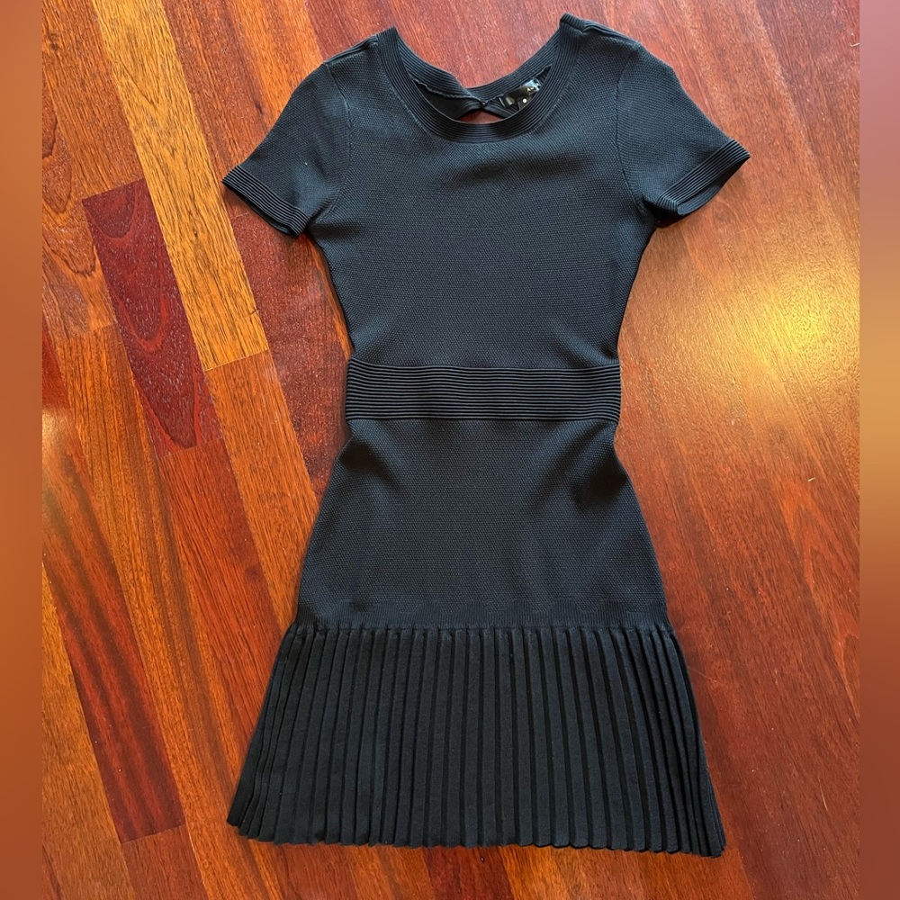 Aqua little black swirl dress - Picture 9 of 16